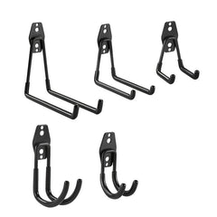 Steel Garage Hooks - Anti Slip Tool Storage Hangers for Wall Mounting