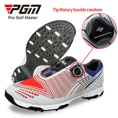 PGM Men's Golf Shoes With Rotary Buckle Lightweight Nylon Sports Sneakers