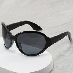 Y2K Alien Sunglasses Futuristic Wrap Around UV400