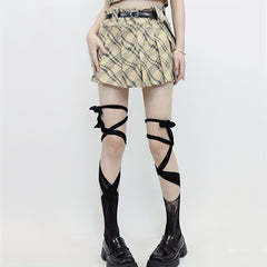 Floral Lace Strappy Socks Lolita Women's Stockings