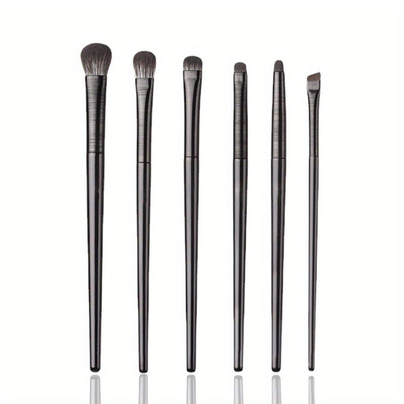 6pcs Soft Synthetic Eye Makeup Brushes Set for Eyeshadow Blending