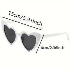 Romantic Bride Accessories Feather Folding Fan Heart Shaped Glasses