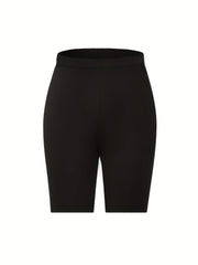 Sporty Yoga Shorts Elastic Waist Summer Women's Clothing