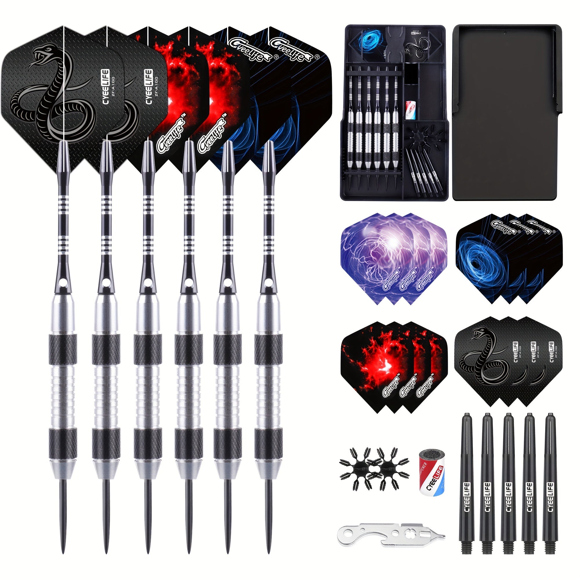 6pcs 23g Hard Darts Steel Needle Stainless Steel Anti-fall Dart