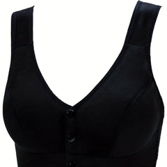 Front Buckle Wireless Bra Comfy & Breathable Push Up Bra