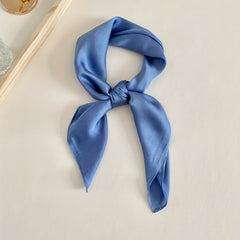 98cm Satin Head Neck Scarf Silk Feeling Hip hop Scarf For Girls