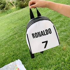 Mini School Bag Travel Backpack Number Print Snack Bag Letter Print Shell Bag