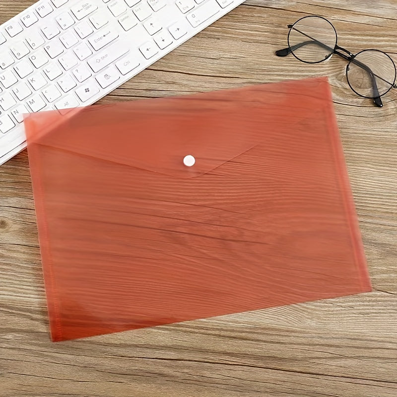 5pcs Plastic Office File Document Bags