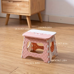 Thickened Plastic Folding Stool for Camping - Lightweight & Durable Chair