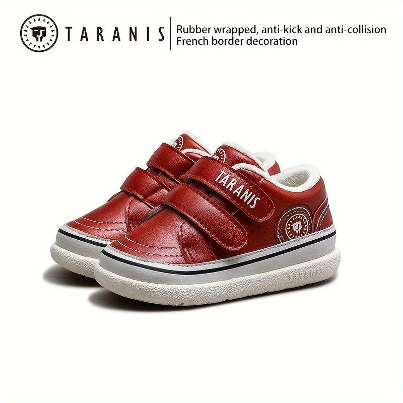Baby Boys Non Slip Sneakers for Indoor Outdoor Walking, Winter Comfort