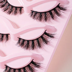 5 Pairs Cat Eye Fluffy Faux Mink 8D Wispy Lashes