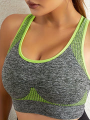 RacerBack Push Up Sports Bra High Impact Fitness Tank