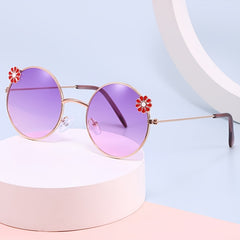 Kids Round Flower Sunglasses for Outings