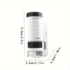 Handheld Mini Microscope Toy with LED Light 60X 200X