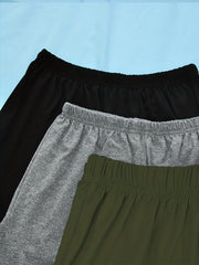 3 Pack Plus Size Pajama Bottoms Set Women's Plus Elastic Waist S