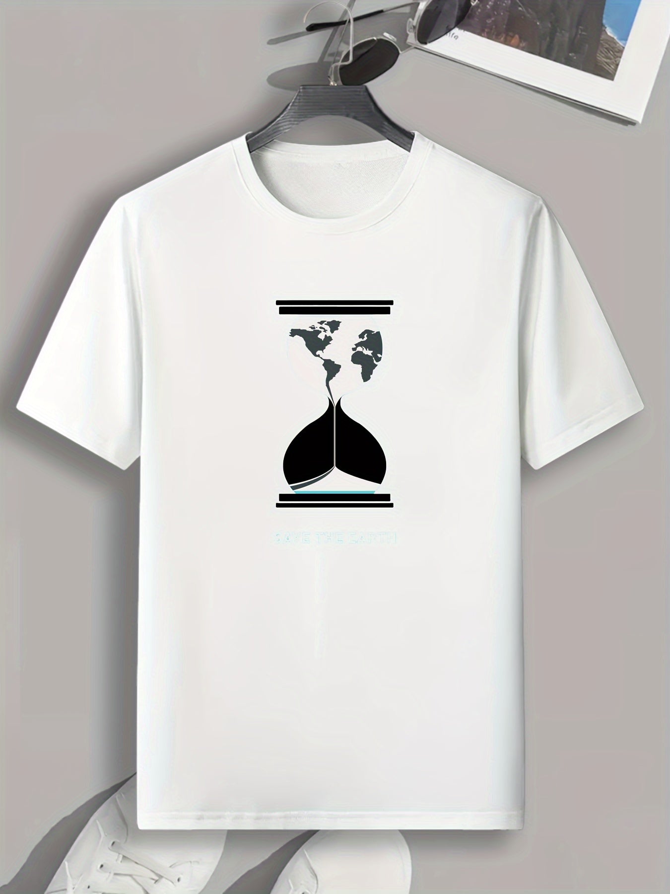 SAVE THE EARTH Men's Graphic T-shirt for Summer