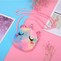 Cartoon Unicorn Coin Purse Wallet Crossbody Bag for Kids