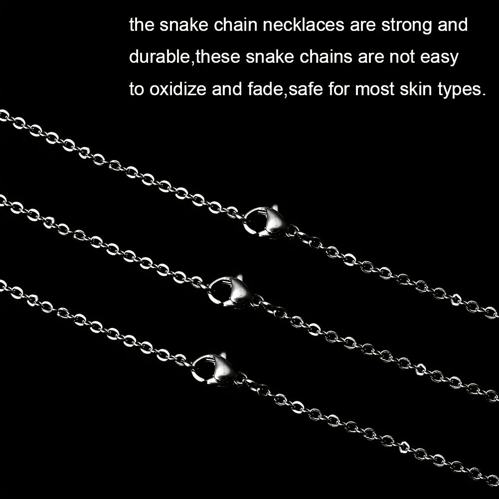 20pcs Stainless Steel Necklace Cable Chains Lobster Clasps DIY Jewelry Making