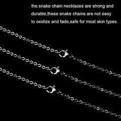 20pcs Stainless Steel Necklace Cable Chains Lobster Clasps DIY Jewelry Making