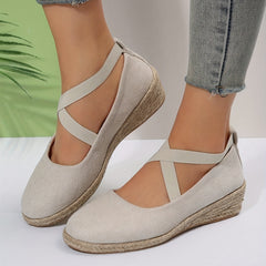 Women's Closed Toe Comfortable Cross Strap Shoes