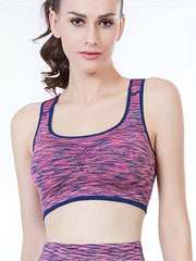 3pcs Criss Cross Back Sports Bras Comfy & Breathable Yoga Workout Tank Bra