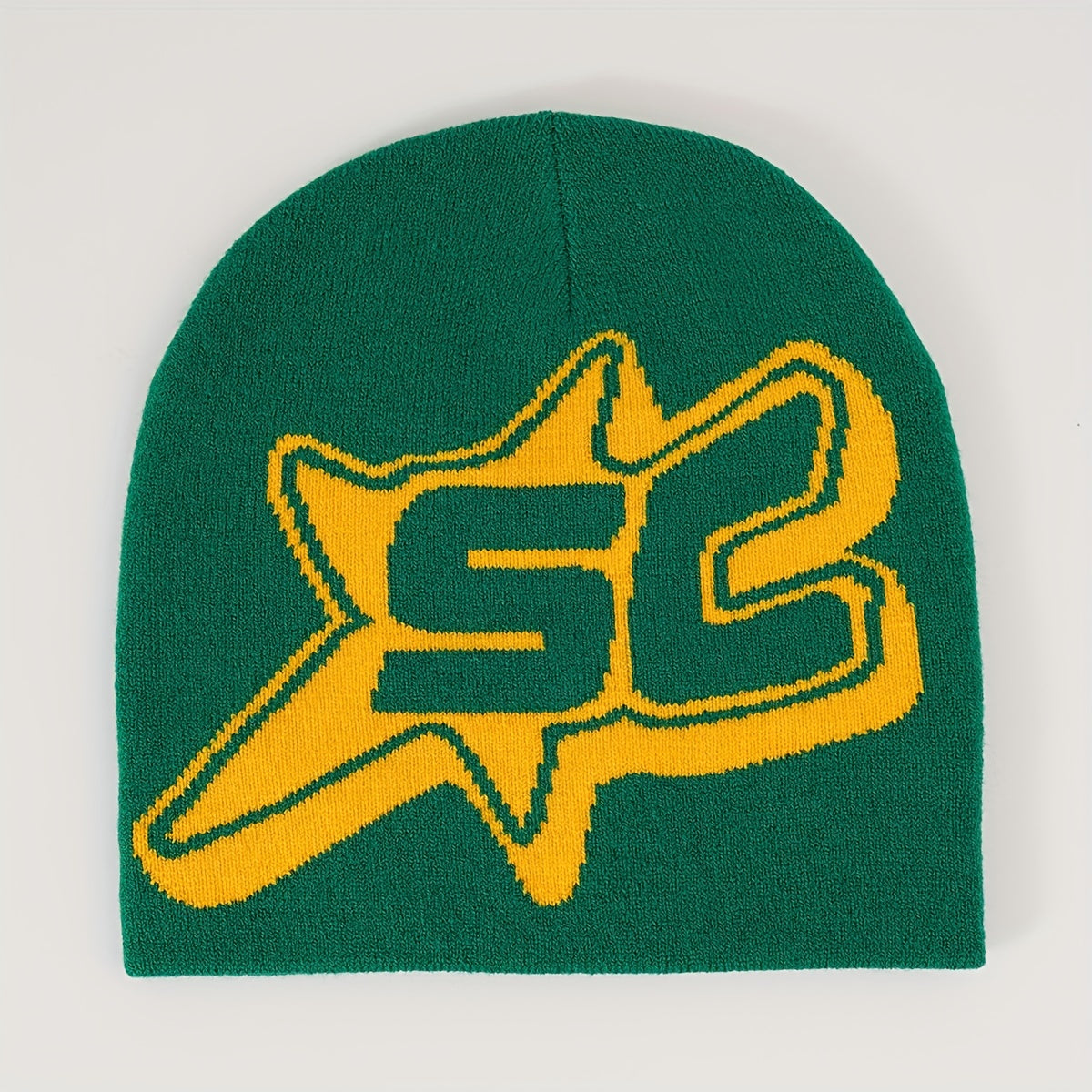 Y2K Candy Couple Beanie Letter Jacquard Skull Cap Hip Hop Ski Hat