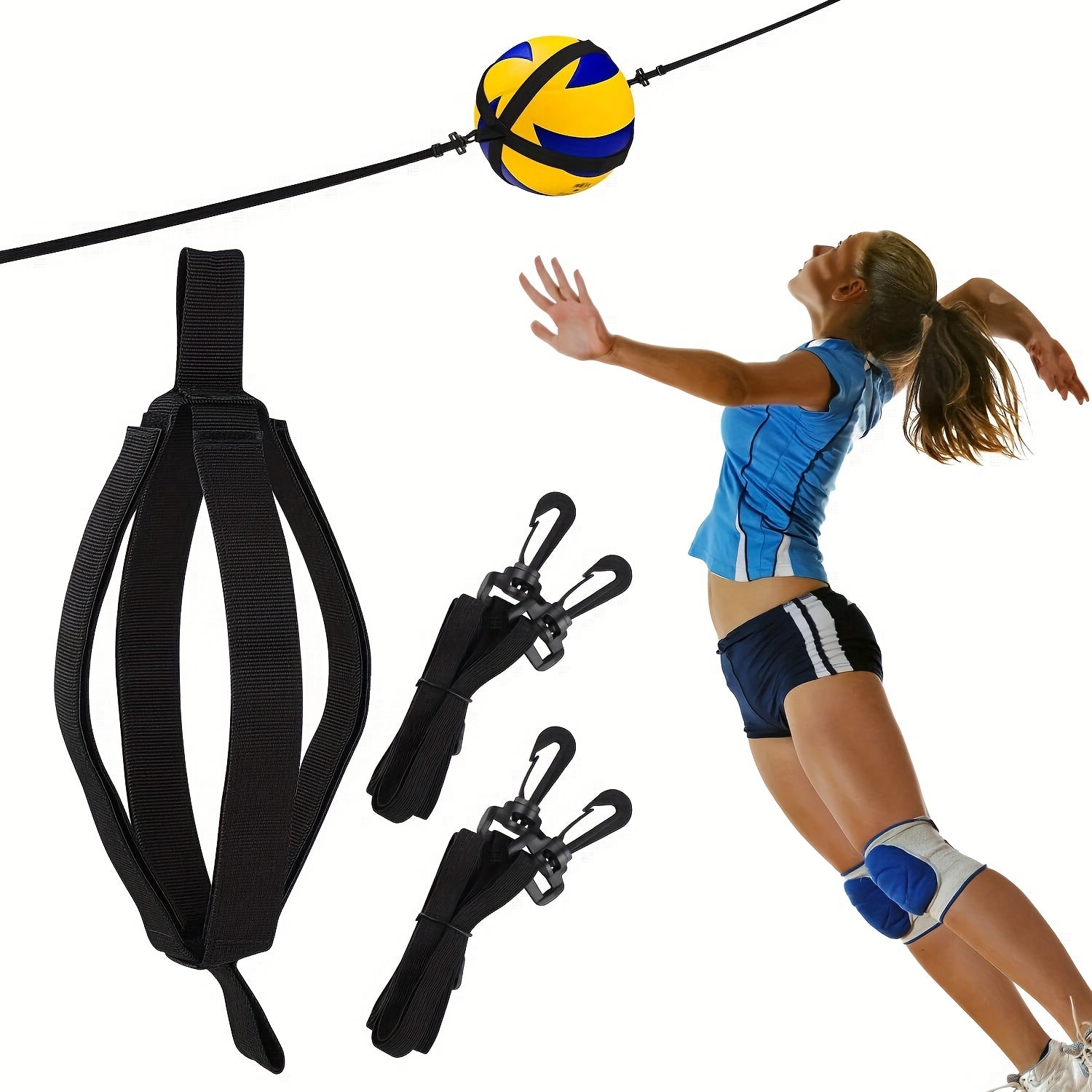 Adjustable Volleyball Spike Trainer for Powerful Serving, Jumping, and Spiking