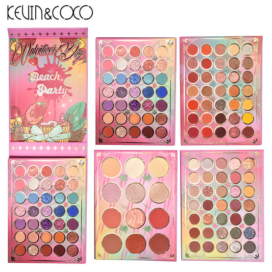 Anime Eyeshadow Plate - 4 Layers Rotating Highlight & Blush