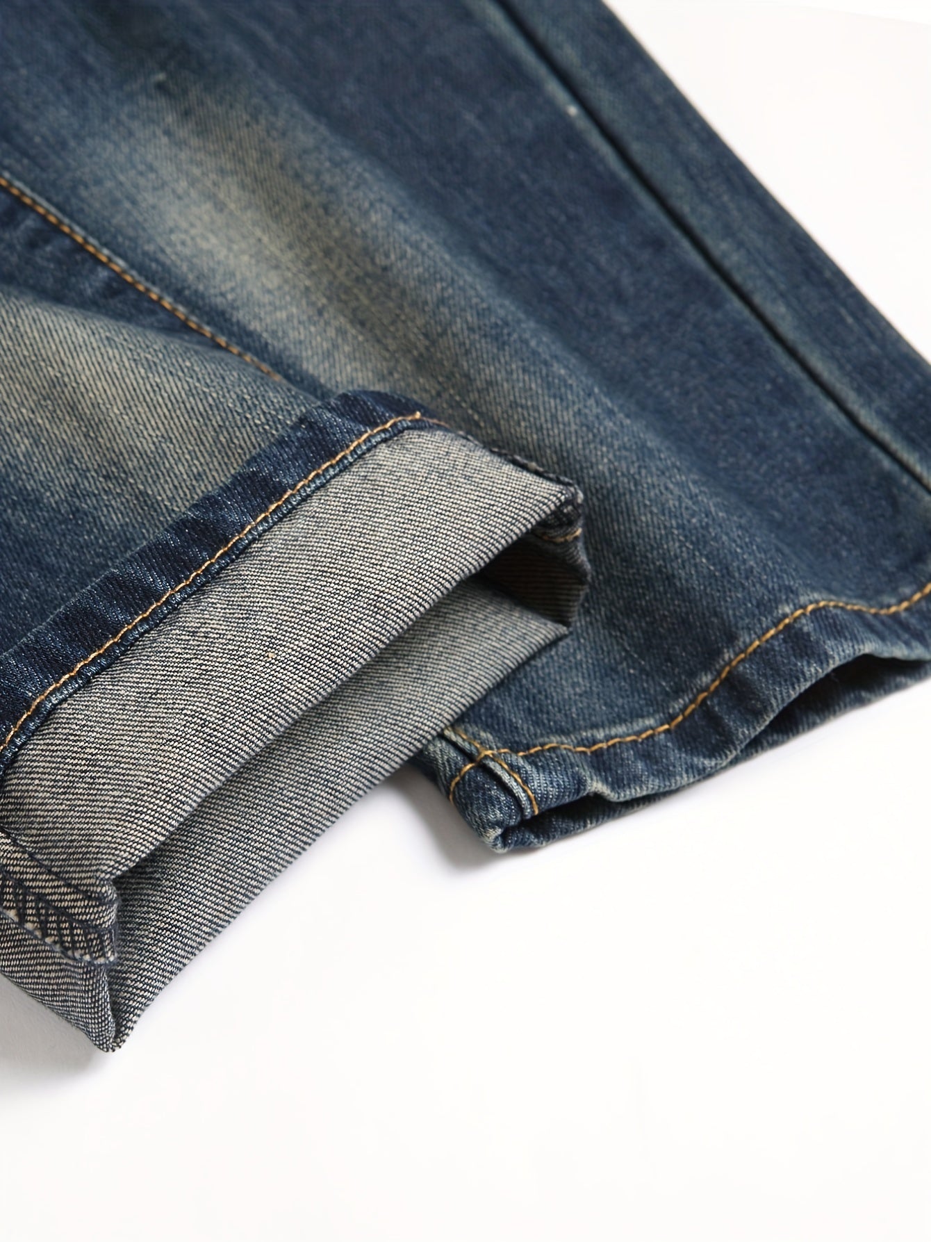 Men's Ripped Jeans Retro Style Distressed Denim