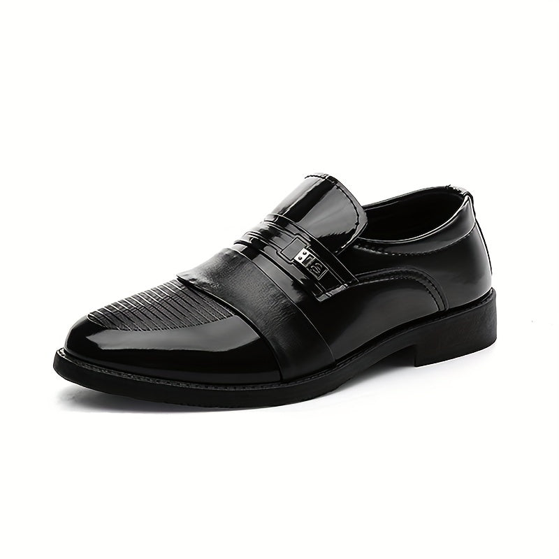 Men's Formal Leather Dress Shoes Low Top Slip On