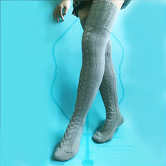 Knitted Thigh High Socks Women's Stockings & Hosiery