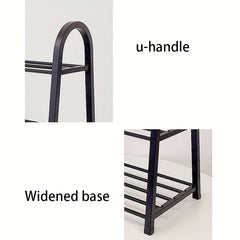 Plastic Foldable Shoes Rack Easy Assembled Large Capacity Shoe Shelf