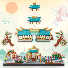 Micro Block Mini Chinese Garden Building Set Sakura Botanical Collection