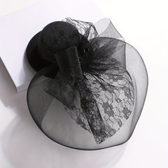 Lace Fascinators Hat British Style Derby Hat Wedding Cocktail Tea Party