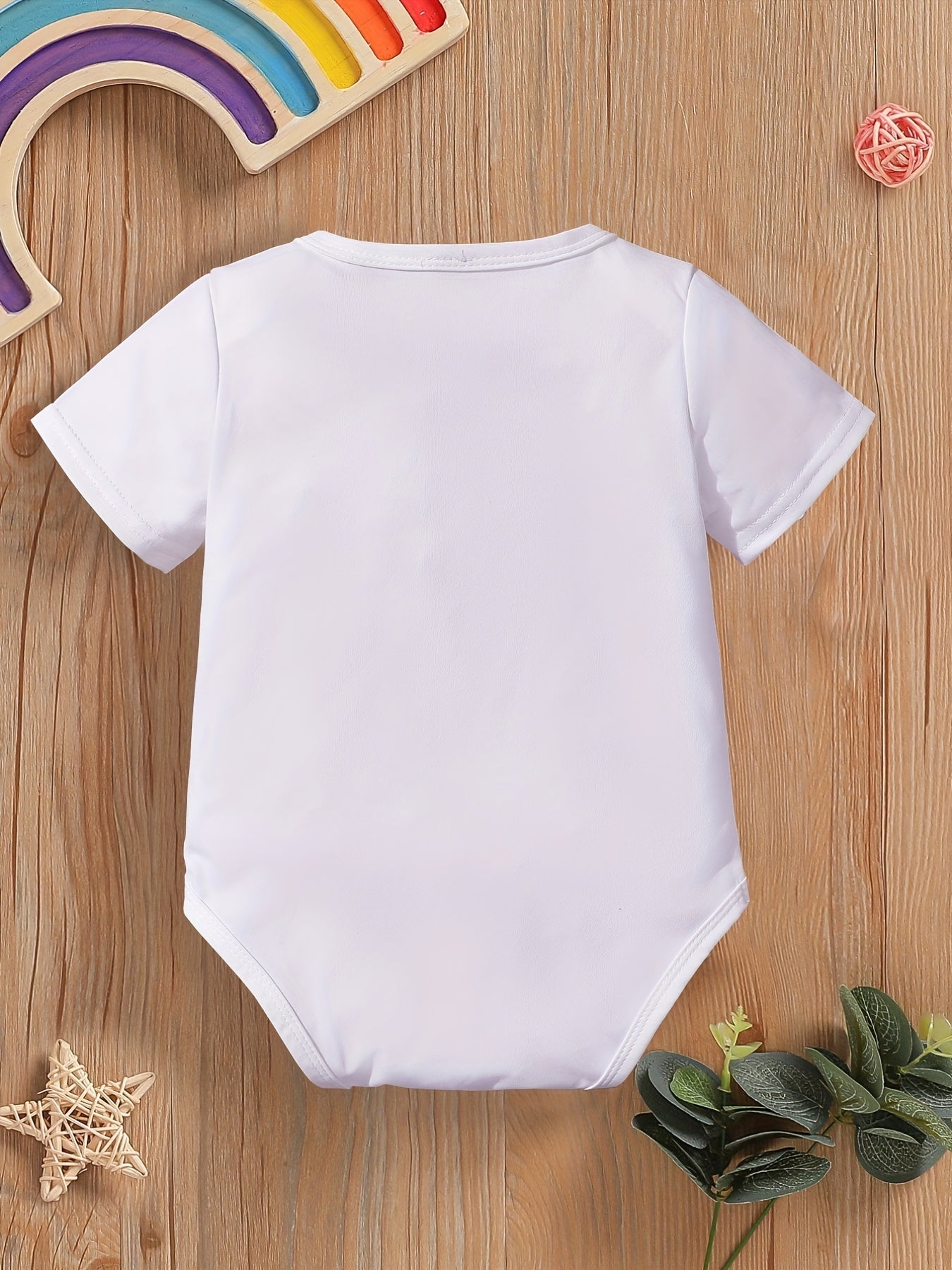 Baby Boys Giraffe Short Sleeve Onesie