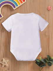 Baby Girls Casual Papa's Girl Short Sleeve Onesie Clothes
