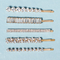 Crystal Hair Pins Metal Rhinestone Bobby Pins Sparkly Glitter Hair Clips