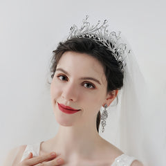 Rhinestone Crown Hairband Headband Princess Tiara Cosplay Hair Accessory