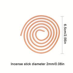 40pcs Natural Sandalwood Coil Incense for Mosquito Repellent