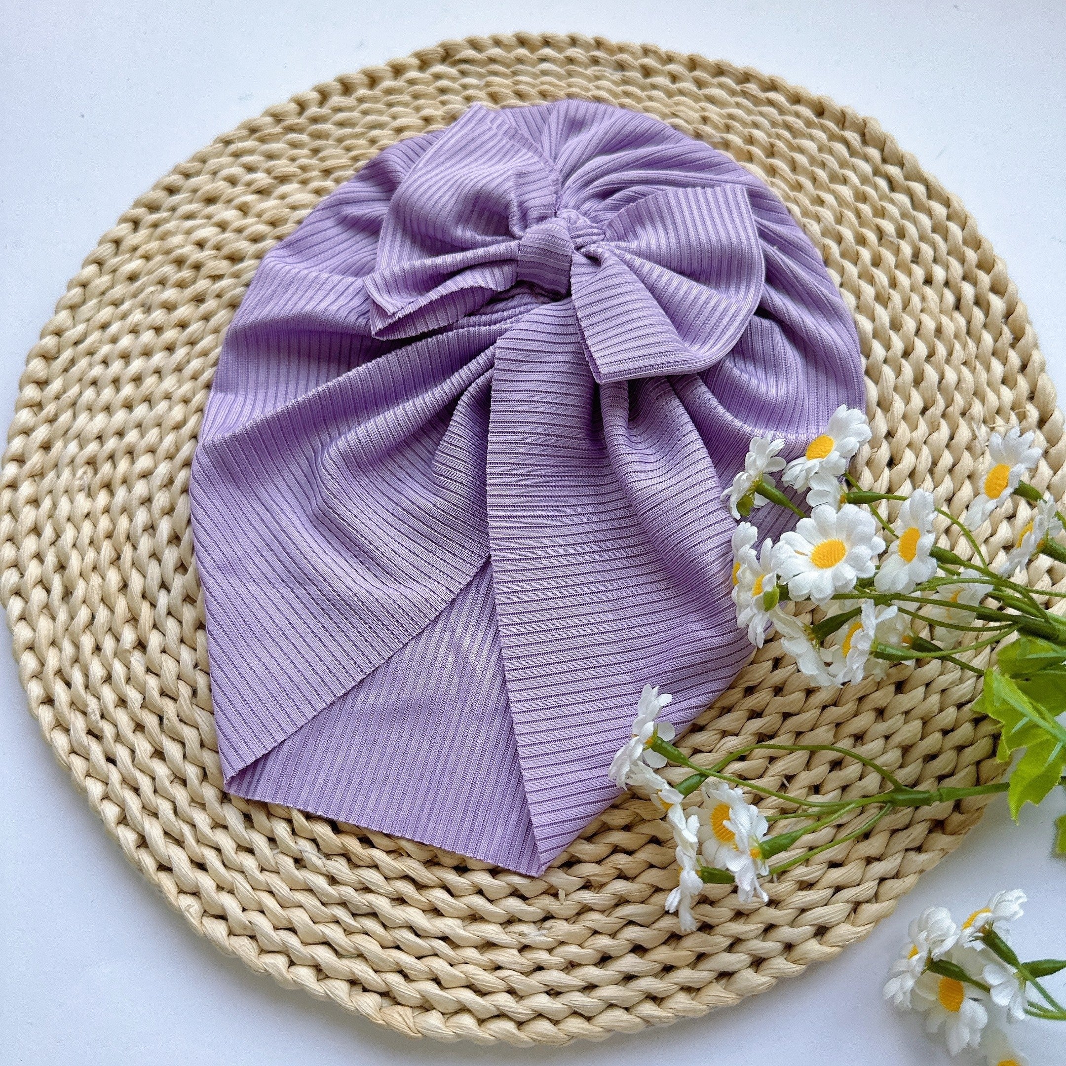 Baby Spring Summer Thin Headband Soft Bow Hat for Infants Newborns