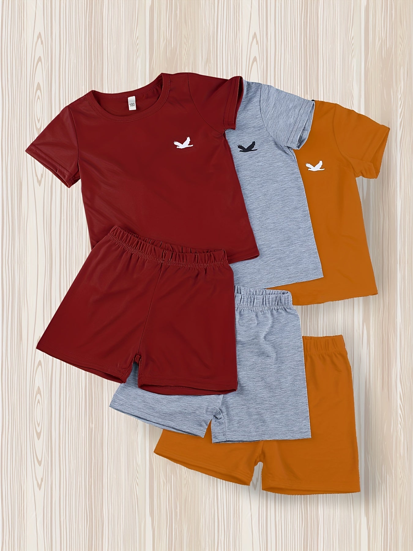 Boys Outfit Shorts & T shirt Crew Neck Summer Kids Clothes
