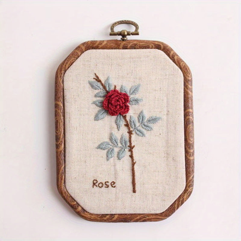 3D Embroidery DIY Hanging Painting Kit Flower Landscape European Embroidery