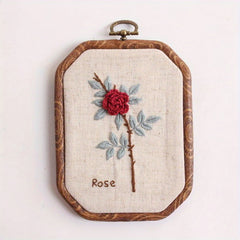 3D Embroidery DIY Hanging Painting Kit Flower Landscape European Embroidery