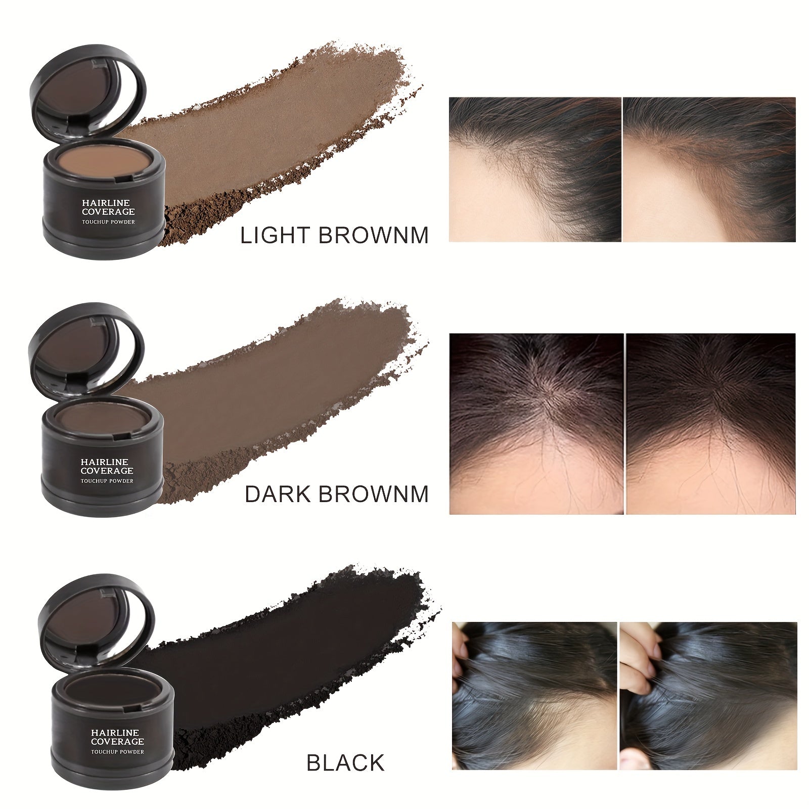 Hairline Covering Powder - Conceal Hairline for Thick Hair