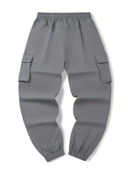 Men's Straight Leg Cargo Pants with Flap Pocket