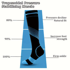 Men's Compression Sport Socks Sweat-absorbing Nylon Blend Breathable Socks