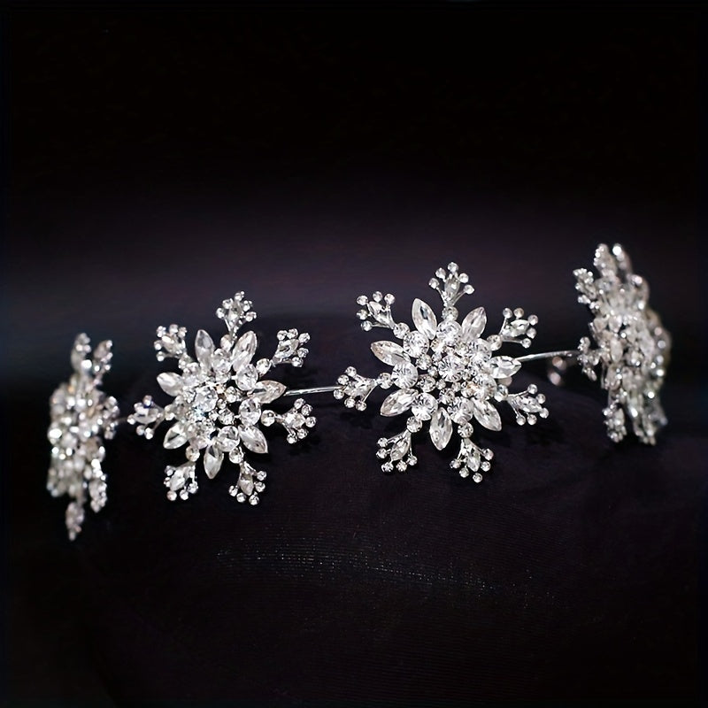 Snowflake Shape Headband Headwear Head Hoop Wedding Hair Accessories Jewelry