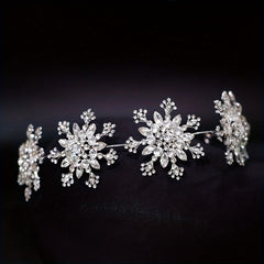 Snowflake Shape Headband Headwear Head Hoop Wedding Hair Accessories Jewelry