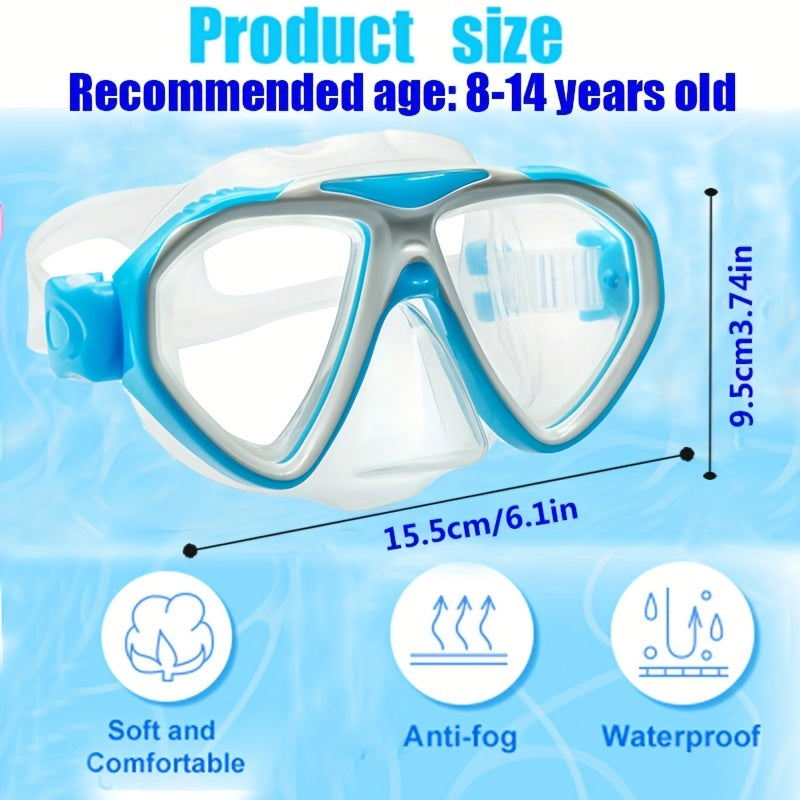 Swimming Mask Waterproof Diving Goggles Nose Protector Diving Mask
