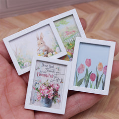 Toy House Decoration Dollhouse Mini Bedroom Living Room Wall Decor